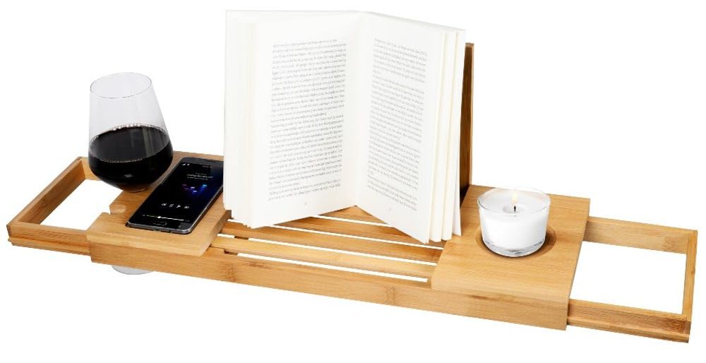 Alpina Salle De Bain Planche Bois - Plateau De Bain 50-92 X 18 X 4 Cm