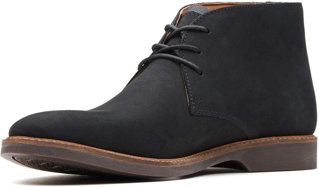 Clarks Mens Atticus Limit 7 Black Nubuck