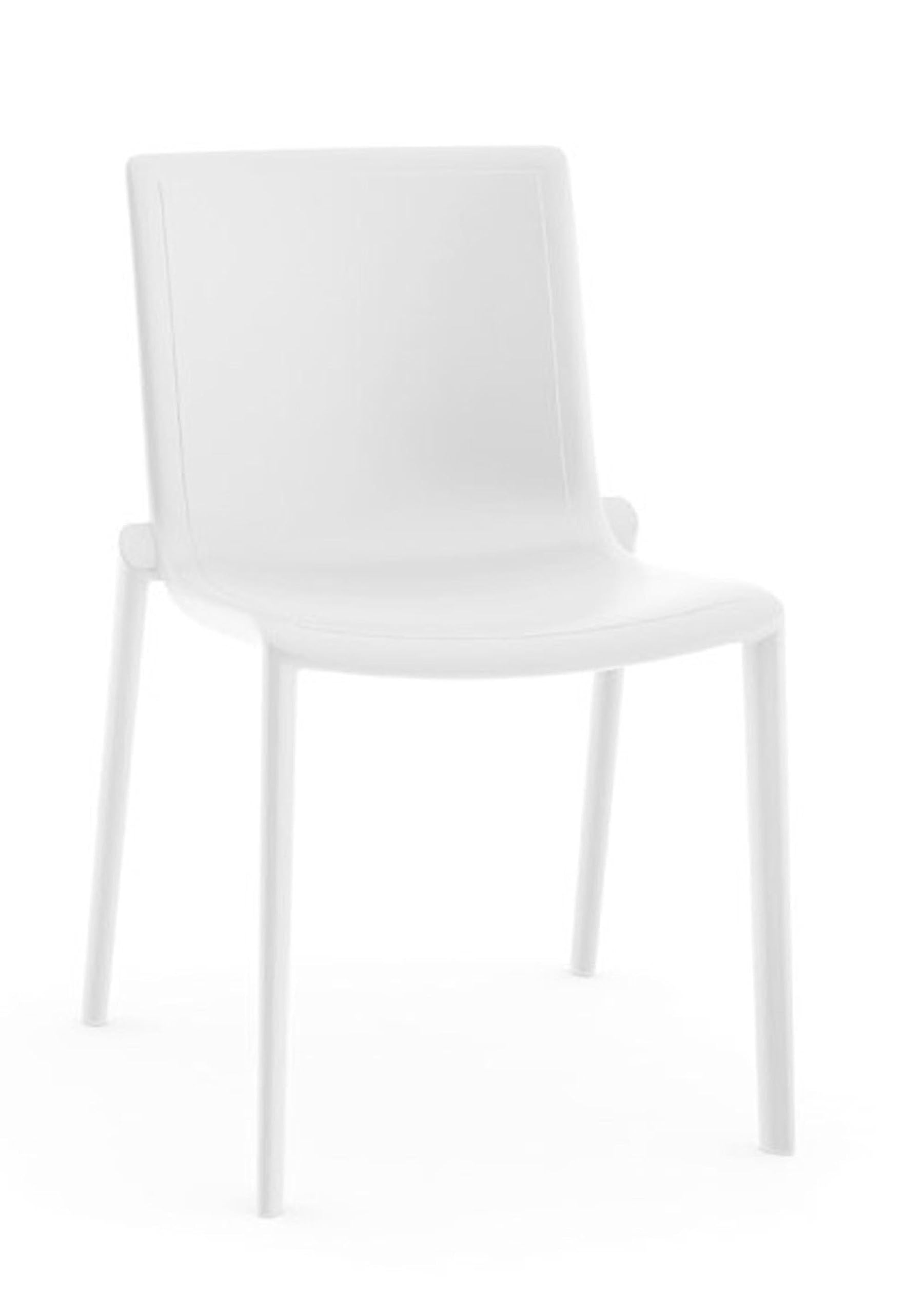 Resol Set de 2 sillas de diseño Kat para Interior, Exterior, jardín - Color Blanco