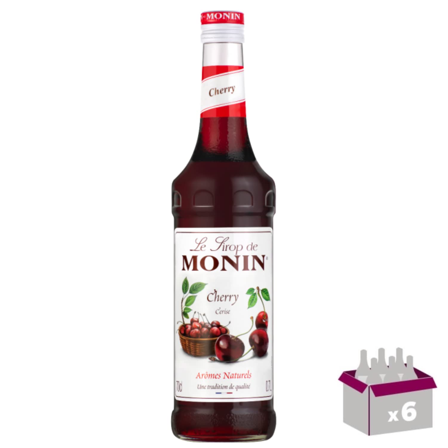 Lot de 6 Sirop - Cerise - 70cL