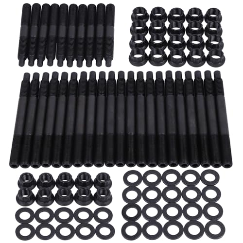 Cylinder Head Stud Bolt Kit 12-Point Compatible with 2004-Newer LS1 LS3 5.3L 5.7L 6.0L Engines 2004-2019 Chevy LS1 LS6 L98 4.8L 5.3L 6.0L Engines 234-4317