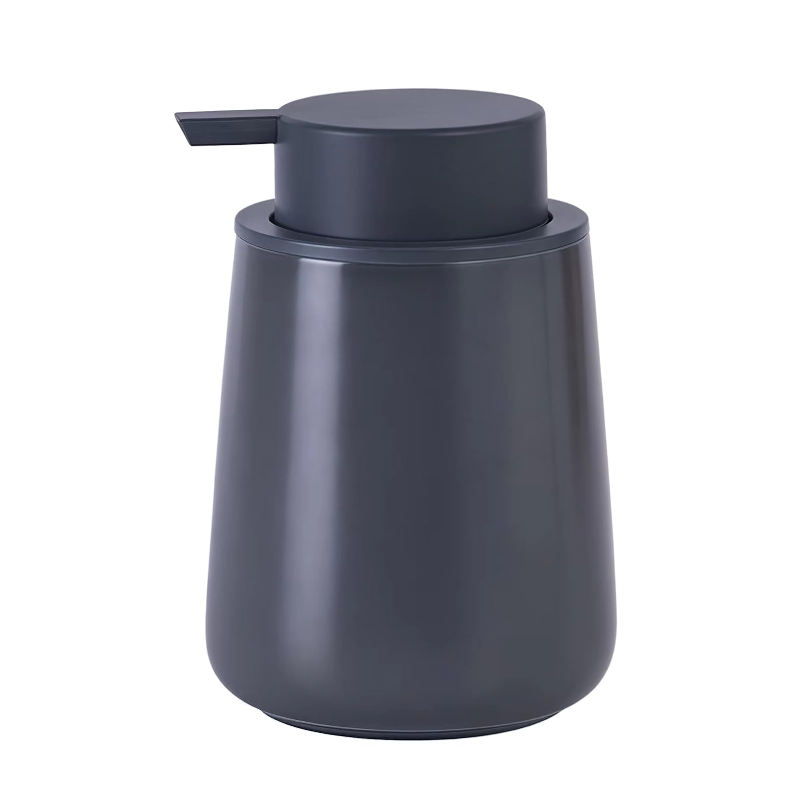 Glass Soap Dispenser Bathroom Countertop Shampoo and Conditioner Dispenser Washing Up Liquid Hand Soap Pump Bottle Kitchen Shower Gel Dispenser (Grey)