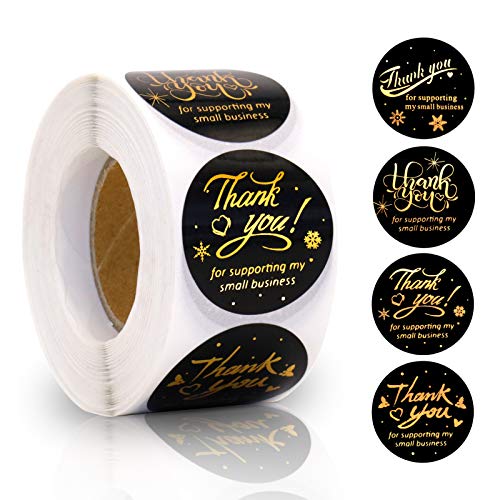 Dankesaufkleber für kleines Geschäft, 3,8 cm Cover