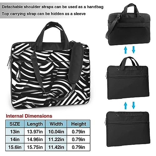 Bolso bandolera para laptop 15.6 pulgadas negro miniatura 3