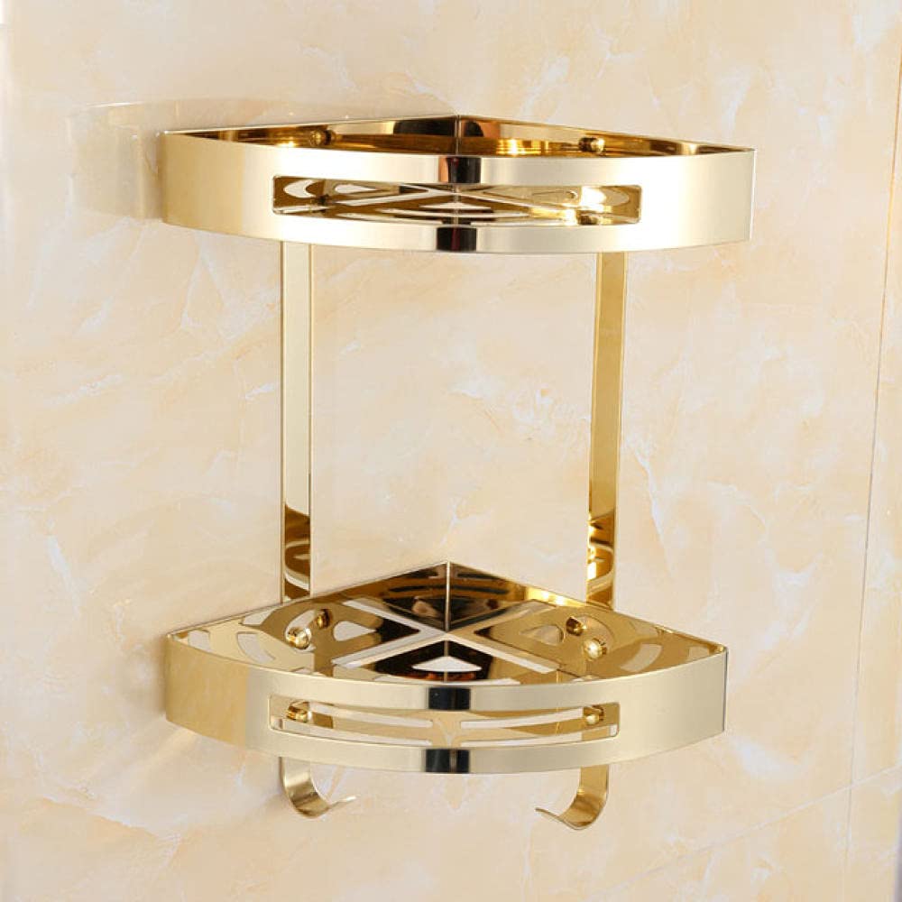 Juego de accesorios de baño de cristal y latón dorado para organizar tu aseo vintage