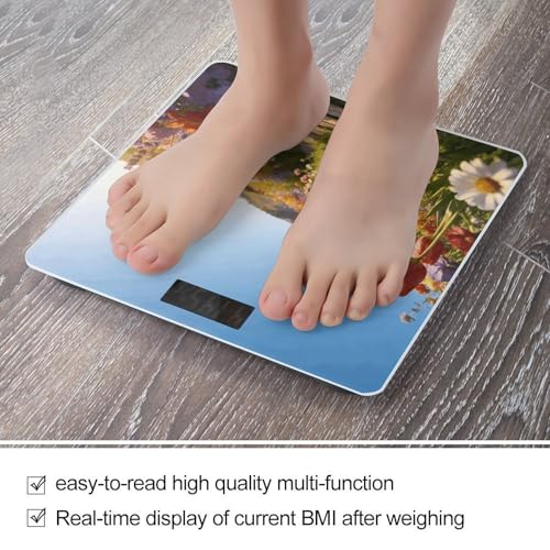 Báscula digital de baño con sensores de alta precisión 400 lb miniatura 5