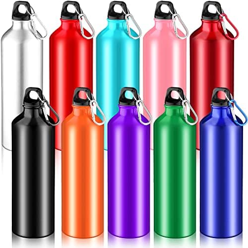 Mimorou 10 Pack 34 oz Aluminum Water Bottle Lightweight