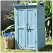 Armadietto per Attrezzi da Patio Armadietto da Esterno Armadietto da Giardino con Tetto Zincato per Casa, Esterno, Garage (Color : Blue, S : 95x50x43cm)