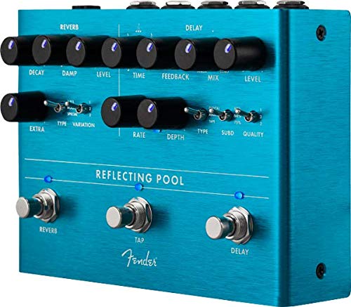Fender® »REFLECTING POOL« Delay/Reverb Pédale d’effet pour Guitare - Les Beatles, Paul McCartney, John Lennon, RIngo Starr, George Harrison Fender® »REFLECTING POOL« Delay/Reverb Pédale d'effet pour Guitare – Image 5