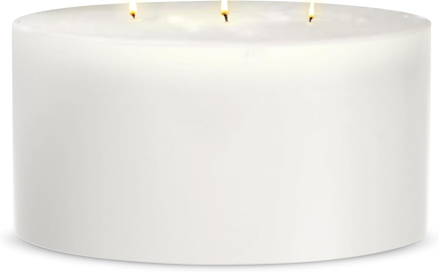 White Pillar Candles - 6"x9" Unscented Decorative Candle, Clean Burn Solid Color Pillar for Home Décor, Events, Tables & Centerpieces