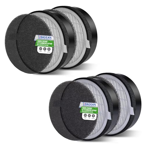 Image of Bagean LV-H132 Replacement Filter for Levoit Air Purifier Compatible with Levoit Replacement Filter - Certified H13 True HEPA with Activated Carbon Filters 99.97% of Particles and Purifies Air (4-Pk)