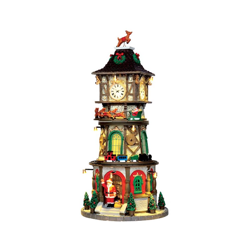 Lemax Christmas Clock Tower, with 4.5V Adaptor #45735