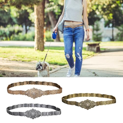 Unique Metal Waist Belt Exquisites Flower Decoration Waist Chain Fashion Belt For Stylish Women Party Waist Chain2