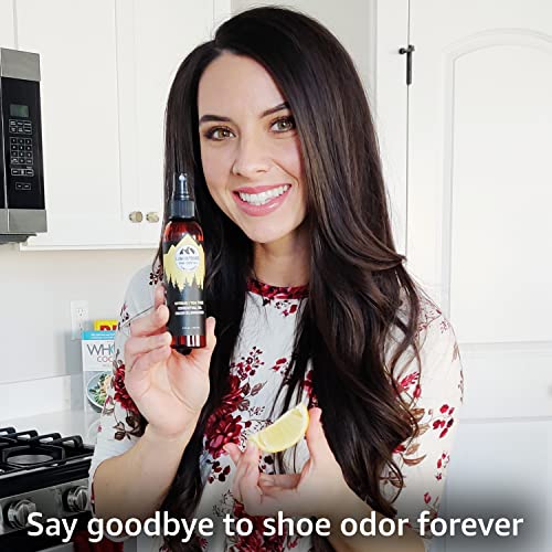 Natural Shoe Deodorizer Spray & Odor Eliminator By Lumi Outdoors - Fresh Citrus Tea Tree Essential Oil Odor Eater #TOP4