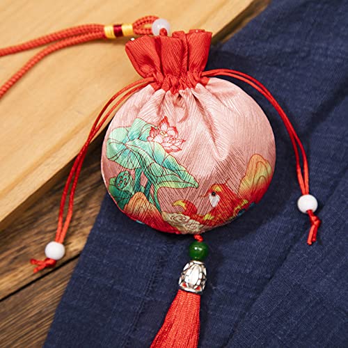Bolsas de seda para joyería, 4 bolsas pequeñas con cordón miniatura 2