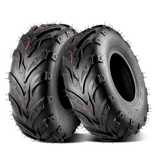 MaxAuto 145 70-6 Tires ATV 145/70-6 Tubeless Go Kart Mini Bike Tires 4PR Pack of 2