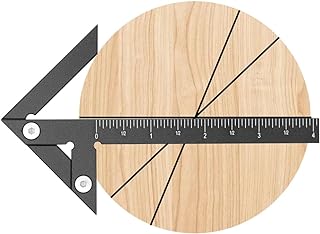 Aluminum Imperial Circle Center Positioning, 45/90 Degree Positioning Ruler, Right Angle Positioning, Centerline Positioning, Multi-Function Arrow Ruler, High-Precision Measuring Ruler,044BK