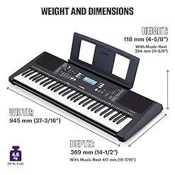 Yamaha PSR-E373 Clavier arrangeur – Instrument de musique à 61 touches dynamiques, incluant un Bon Cadeau pour 2 Leçons… - Les Beatles, Paul McCartney, John Lennon, RIngo Starr, George Harrison Yamaha PSR-E373 Clavier arrangeur – Instrument de musique à 61 touches dynamiques, incluant un Bon Cadeau pour 2 Leçons… – Image 4