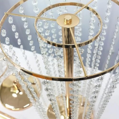 Présentoir de fleurs en cristal argenté pour sublimer vos centres de table sans masquer la vue