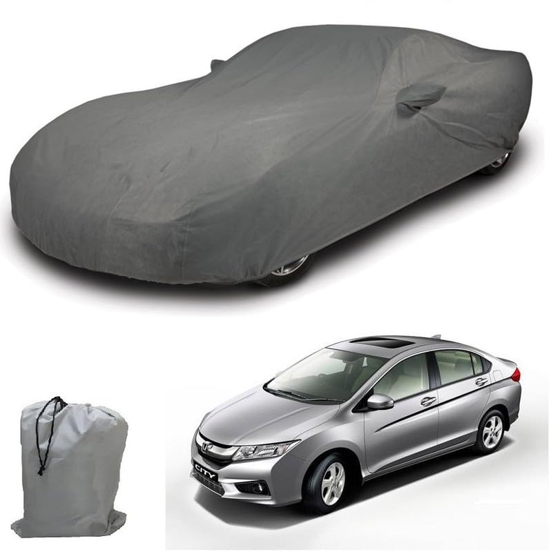 Image of ARCUATE Triple Layer Custom fit Car Body Cover for Honda City |Top Layer Dustrproof | Middle Layer Waterproof | Bottom Layer Scratch Protection | Outdoor Indoor Fabric