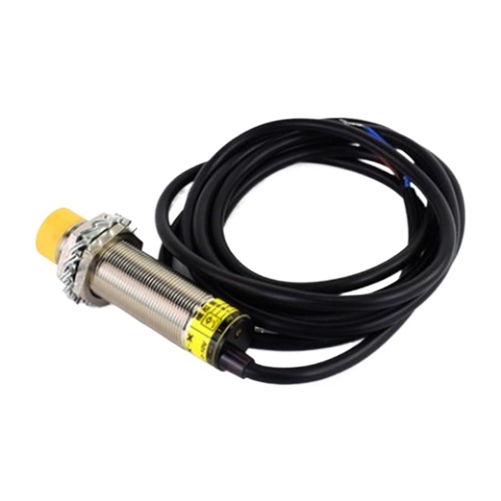 LYEUXHJPX M18 Analog Proximity Switch M12 M30 Linear Displacement Sensor Output 0-10V 4-20mA Distance 8mm Inductive Sensor(M12 Current 4-20mA)