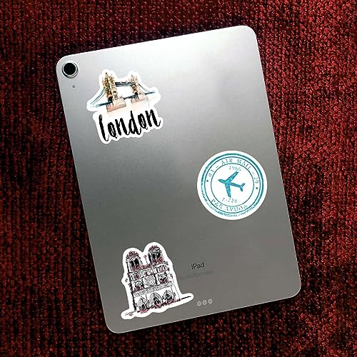 Image of Zesta Aesthetic Stickers for Laptop /Waterproof Anime Decal for Books /Vinyl Sticker for Fridge /Easy to Use Korean Car Sticker Kawaii Cute Stickers (Travel)-Self-Adhesive