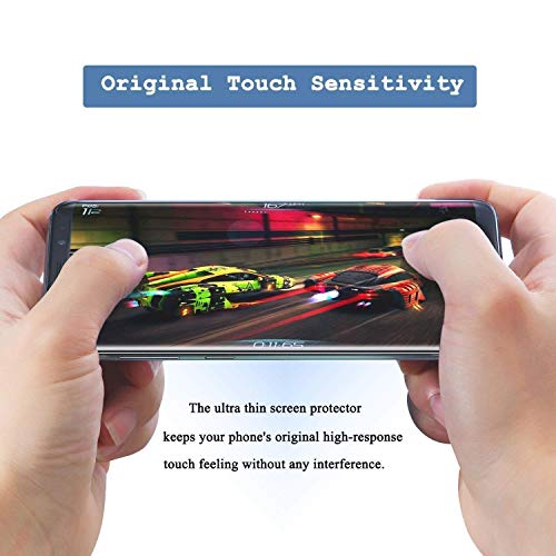 Image of STP FEEL Privacy Screen Protector Tempered Glass For Samsung Galaxy A70 Cellphone (Fingerprint Unlock Not Support) (Black,Pack Of 1) Edge To Edge Coverage Screen Guard With Easy Installation Kit