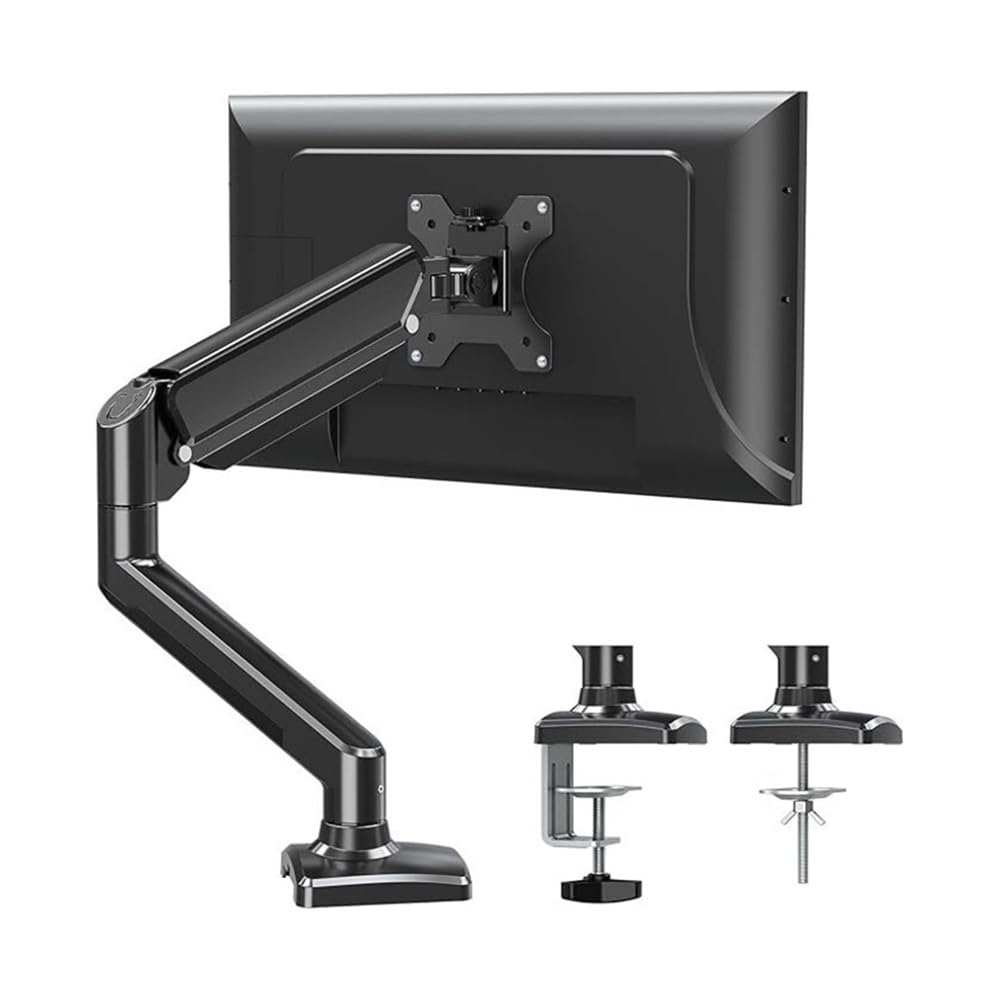 SaryEdge Height - Adjustable Monitor Stand Arm Adjustable Monitor Arm Stand with Desk Clamp - Height, Tilt, and Rotation Adjustable - Space Saving & Stable Mou,Black