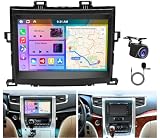 2G+32G Android 14 Car Stereo Radio for Toyota Alphard Vellfire ANH20 2008-2014 9 Inch Double Din w/Wireless CarPlay Android Auto Car Stereo w/AHD Backup Camera Mic Mirror Link Bluetooth FM/RDS SWC