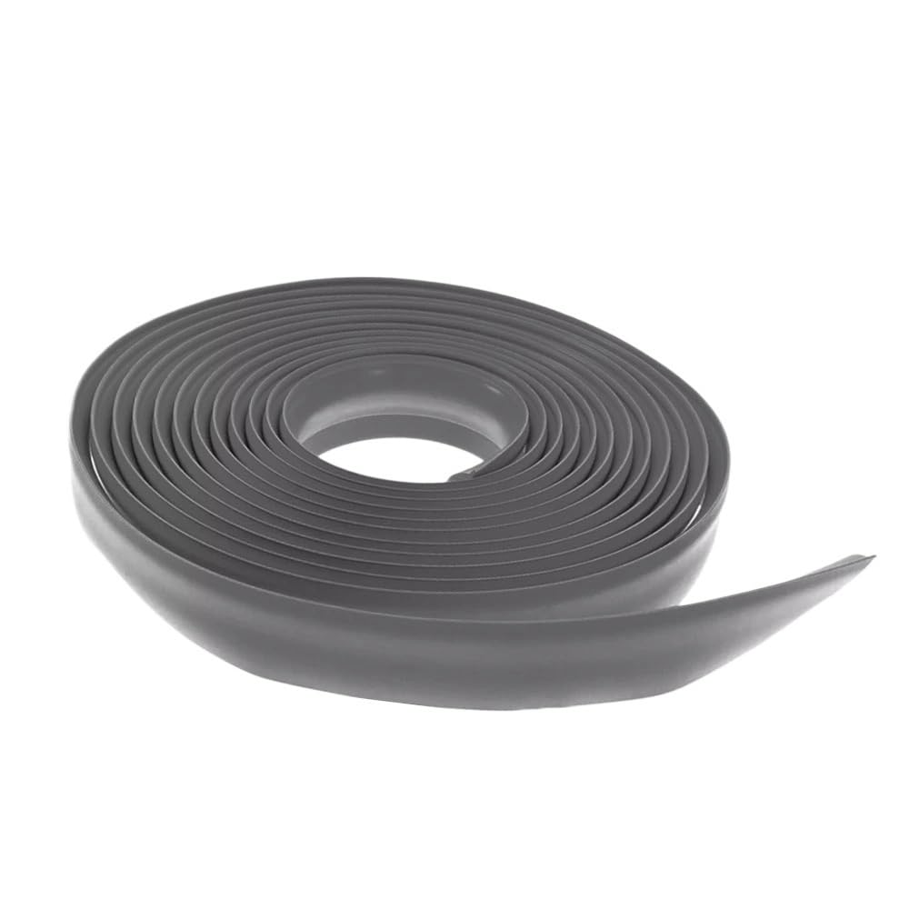 Loacea Carpet Transition Strip 1pc Flexible Carpet Edge Strip Thickness 10mm, 10m Length Flooring Threshold Ramps Strips for Doorways(Dark Grey)