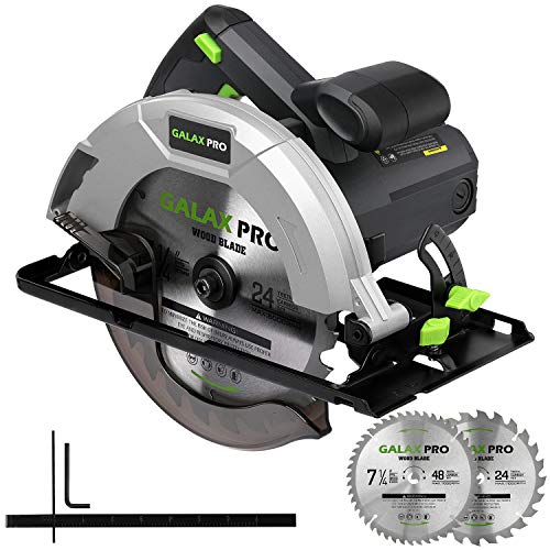 Circular Saw, GALAX PRO 14A 5500RPM 7-1/4” Corded Circular Saw with Lightweight Lower