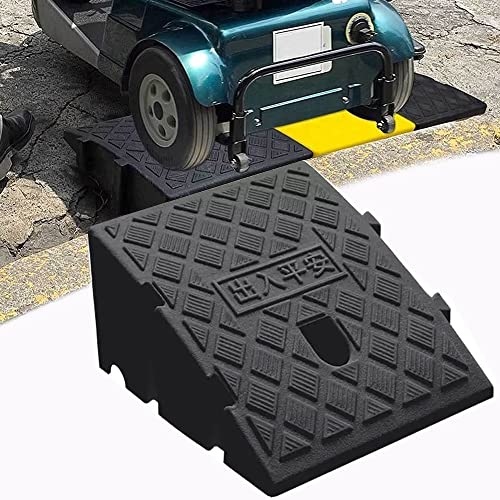 Rampa portátil para bordillo 2"-7" de plástico negro 25x45x19cm miniatura 2