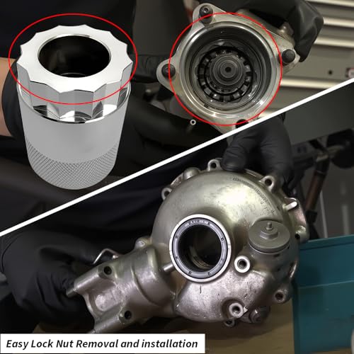 Image of 64mm Front Differential Pinion gear Bearing Nut Socket Tool Compatible with Honda Foreman 400 95-03 Foreman 450 98-01 Rancher 420 07-14 Rubicon 500 01-04 TRX400 420 450 500