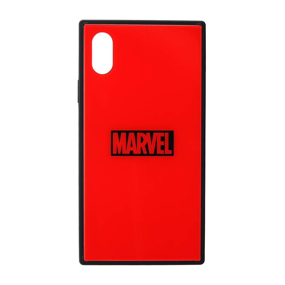 Premium Style iPhone XR用 ガラスハイブリッドケース [ロゴ／レッド] PG-DCS622RD