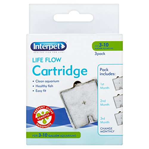 Interpet Life Flow Cartridge 3 month supply fine floss carbon phosphate filter Interpet Life Flow Cartridge 3 month supply fine floss carbon phosphate filter