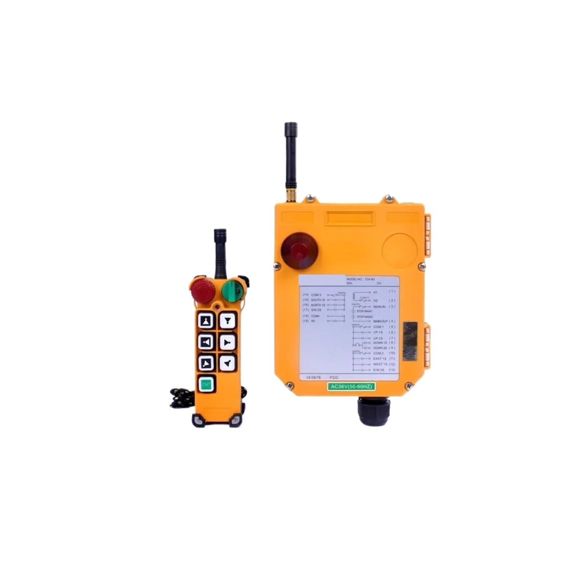Télécommande F24-6D pour piloter un camion pompe sur chantier