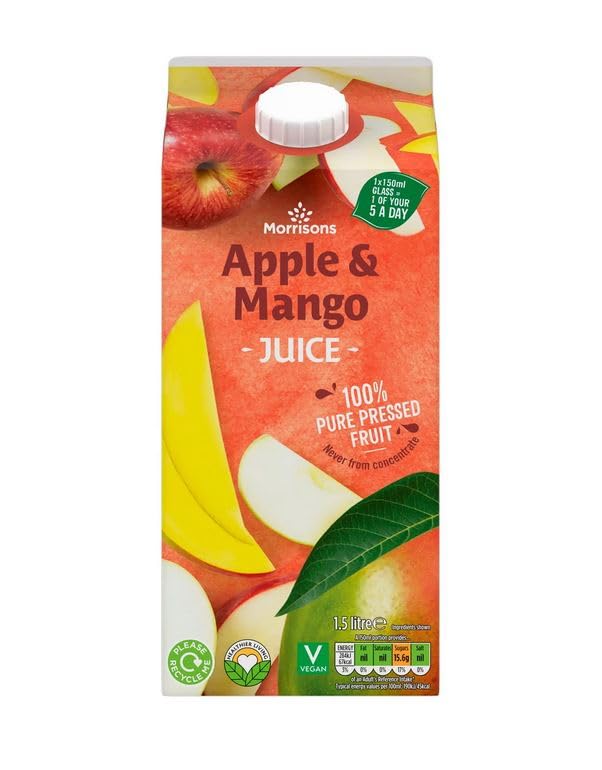 Morrisons 100% Fruit Apple & Mango Juice 1.5 litre