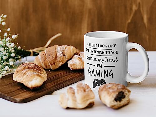 Stuff4 Gamer Gifts for Men Women, in My Head I'm Gaming, Video Gaming Mug Gifts for Gamers Girls Boys, Mugs - Image 2