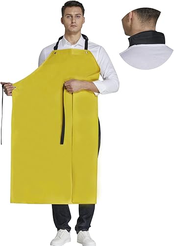 Delantal de goma impermeable para carnicero resistente al aceite resistente a los productos químicos delantales de seguridad para limpiar peces, disponible en Yaxa Costa Rica