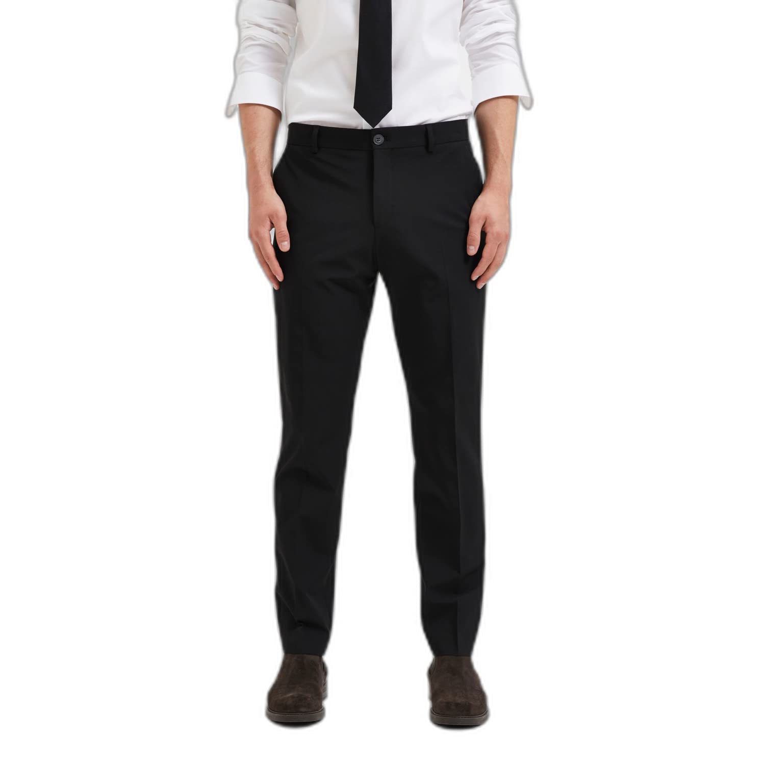 SELETED HOMME Men's SLHSLIM-Liam TRS Flex B NOOS Trousers, Black, 48, Black, W48