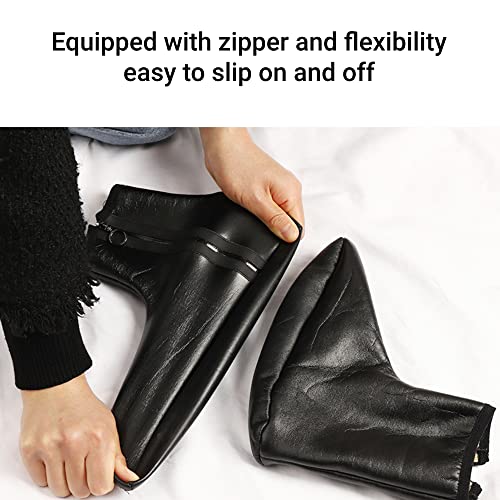 LiebeWH Muslim Socks Unisex PU Leather Socks Antiskid Islamic Socks for Camping Fishing Sunnah Khuff Socks4