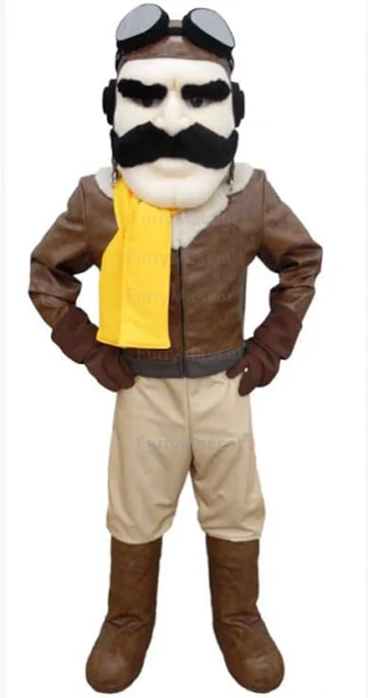 Adult Super Aviator Suit Animal Mascot Costume Party Carnival Costumes