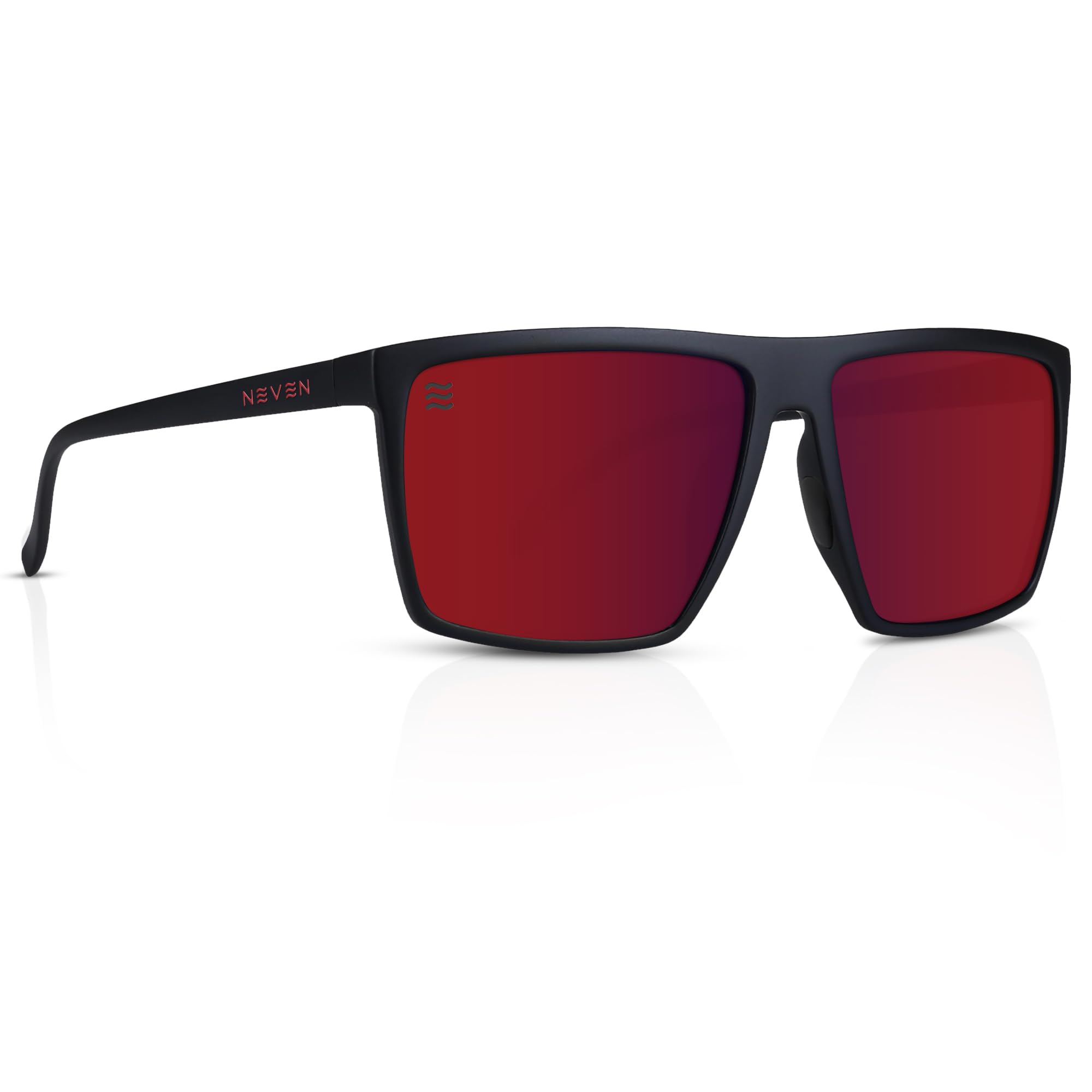 NEVEN Mens Polarized Sunglasses - Chic Rectangular Glasses - UV Protection Glasses for Coastal Activities