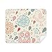 Owl Flower Flower Paint Cleaning Cloth Screen Cleaner 2pcs Suede Fabric