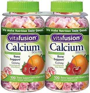 Vitafusion Calcium Gummies, 500 mg (2 Pack, 200 ct.)
