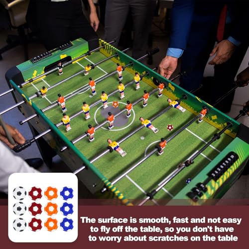 WQNNQW 12 Stück Kickerbälle,Kickerball,Tischkicker Bälle,Kicker Bälle,Mini Fussball,Tischkicker Ball,Tischfussball,Kicker Ball(32mm) Tabletop Football Aus Abs,4 Farbkombinationen
