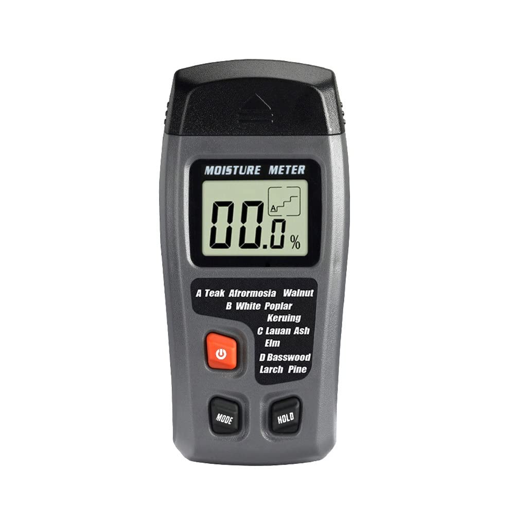 Wood Moistur E Meter Hygrometer Timber Damp Detector Tree Density Digital Humidity Tester