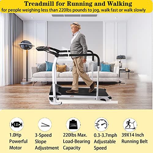 Caminadora plegable con motor y capacidad 220 lbs miniatura 3
