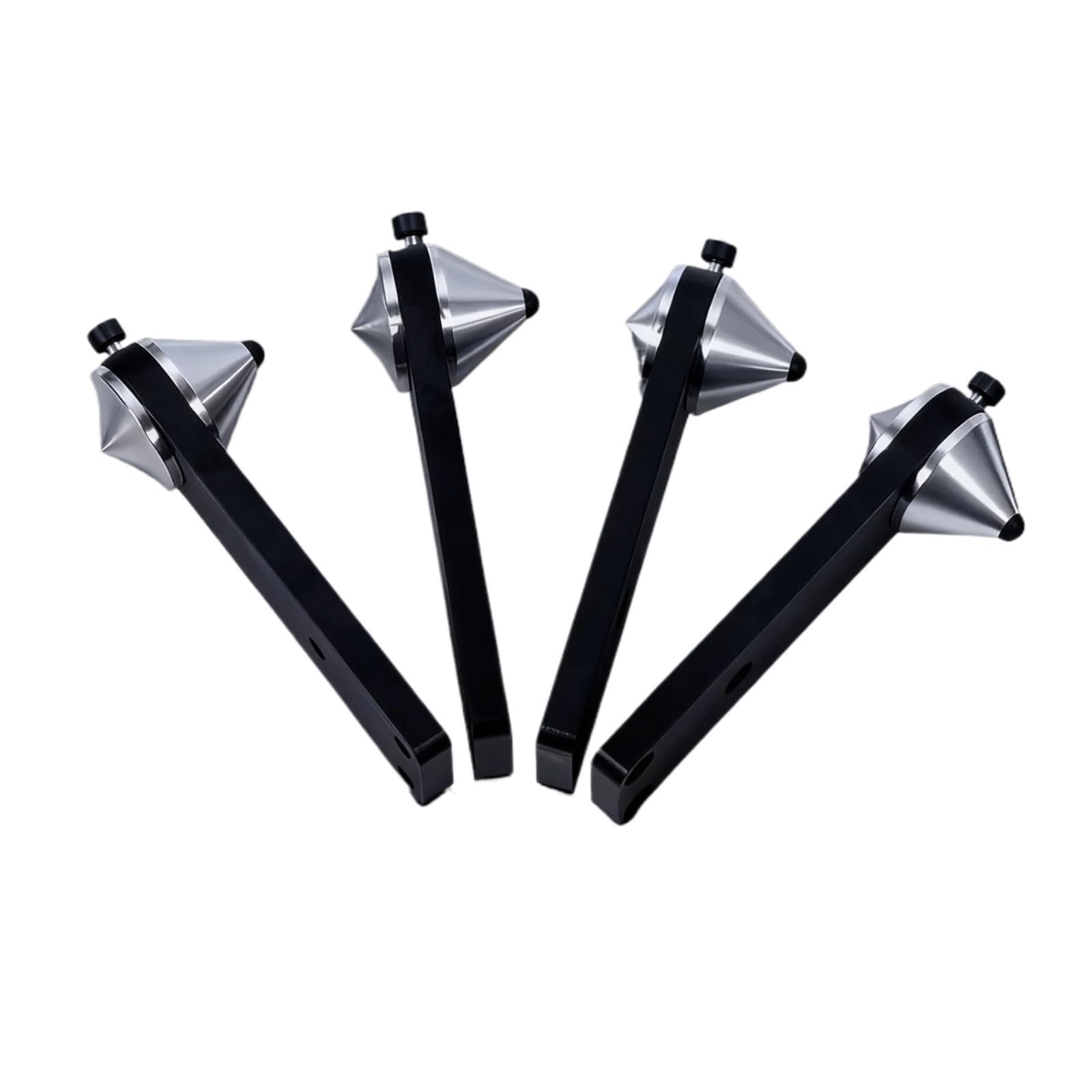 Inox SpeakerSpike Piedini isolanti for altoparlanti in lega di alluminio da 4 pezzi