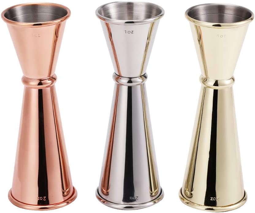 3PCS Double Cocktail Jigger,JapaneseStyle Jigger Set ,18/8